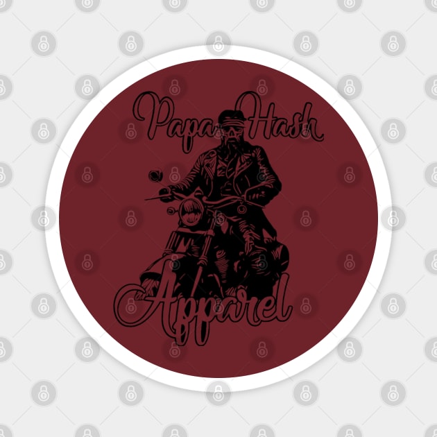 Papa Hash Apparel: Lonesome Rider Magnet by Papa Hash's House of Art